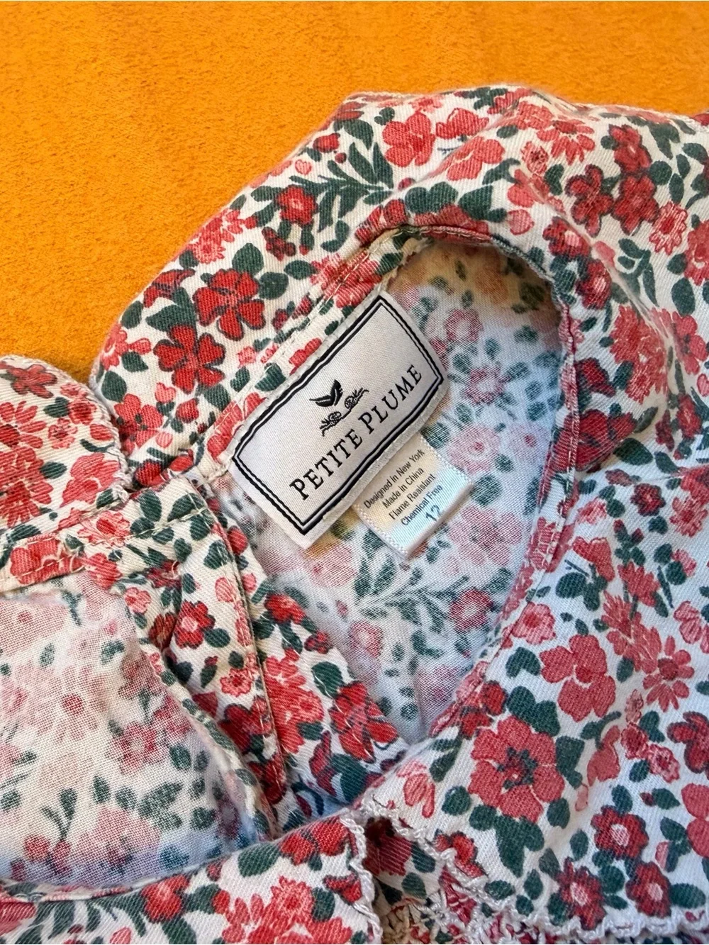 Petite Plume Floral Twill Nightgown